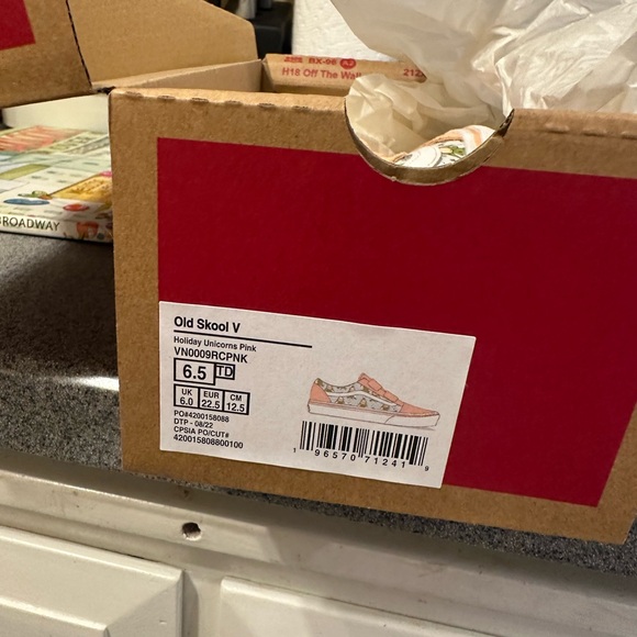 Christmas Tree Unicorn Toddler Vans - Picture 3 of 6